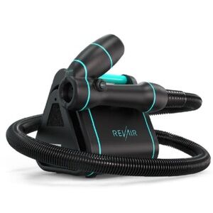 RevAir Black Hair Dryer with Blue Accents